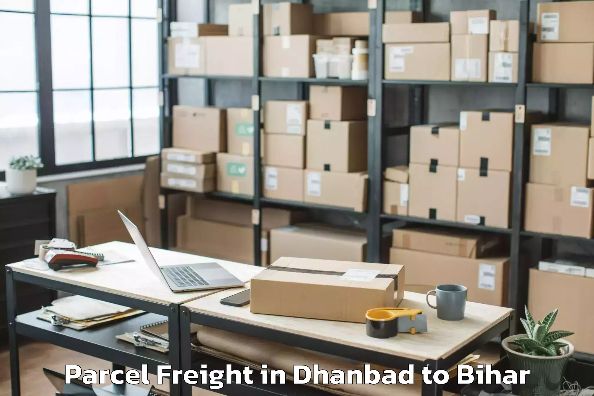 Hassle-Free Dhanbad to Laheriasarai Parcel Freight